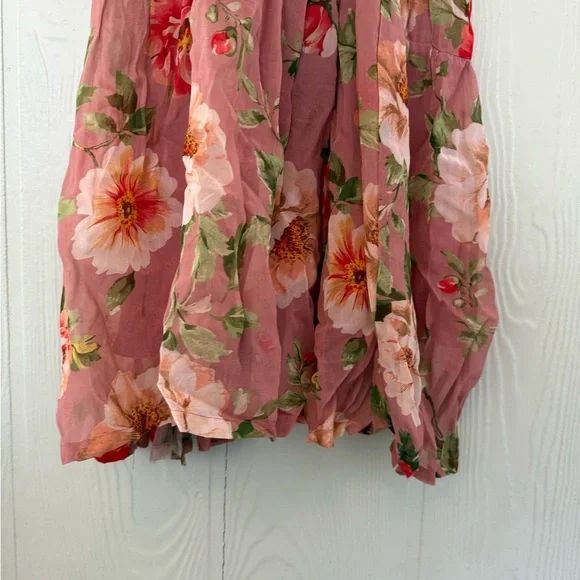 BNWT! Anthropologie The Somerset Long-Sleeve Mock-Neck Chiffon Maxi Dress, XS - Picture 5 of 16